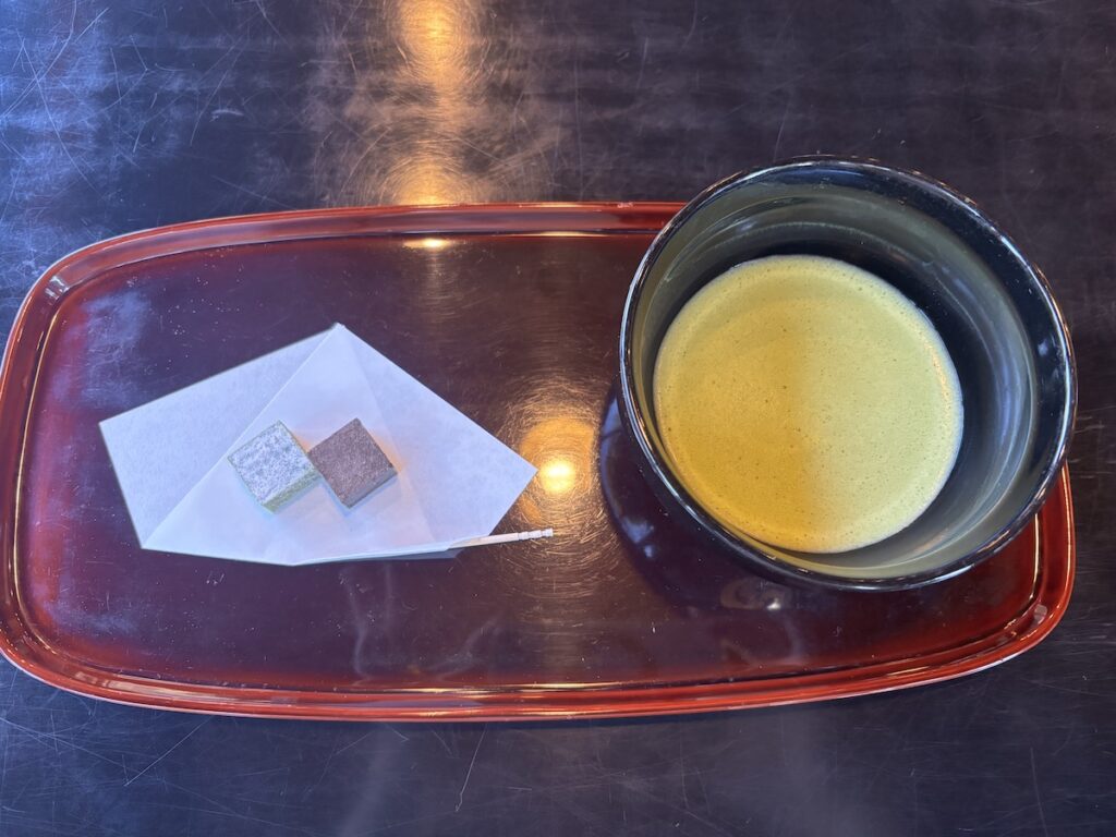 お抹茶と生チョコ
